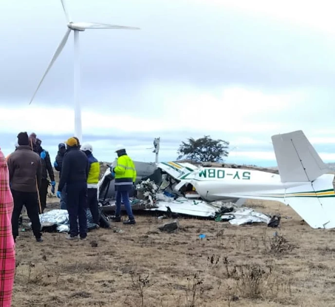 Two people die on light aircraft in Kipeto.