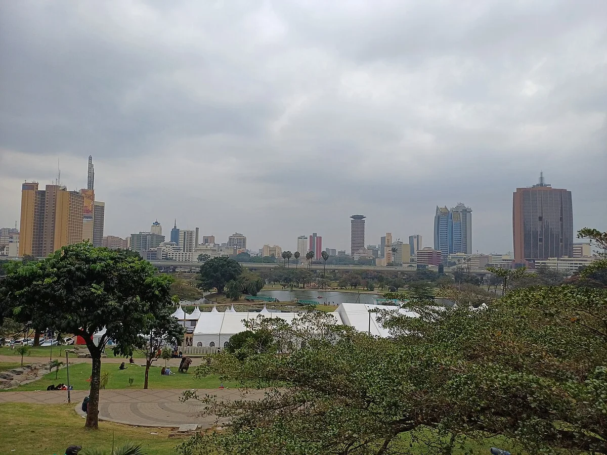 Nairobi skyline, viewed from Uhuru Park. Context photograph; not an image of a firm named in the warning.